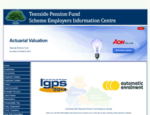 Tablet Screenshot of employers.teespen.org.uk